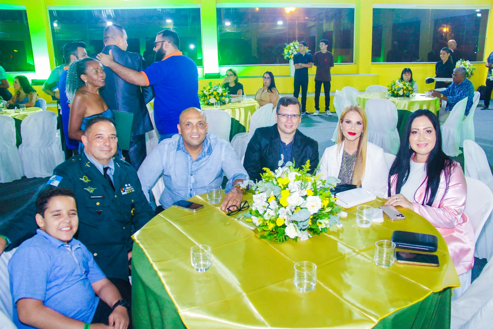 Participantes no encontro de confraternização.
